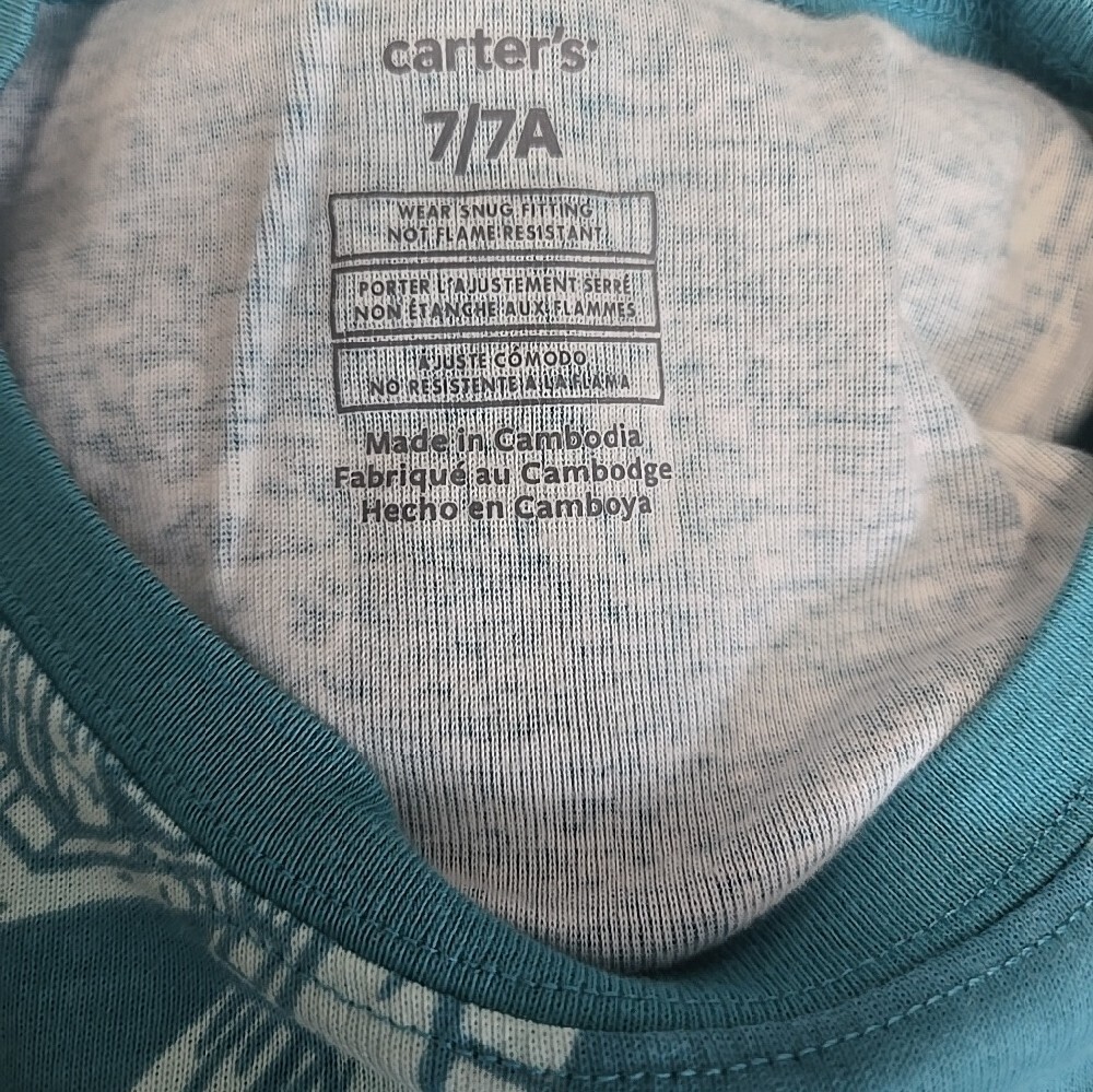 Carter's Boys Short Pajama Sets - Size 7 & FREE Extra PJs - Size 8 - Picture 5 of 8